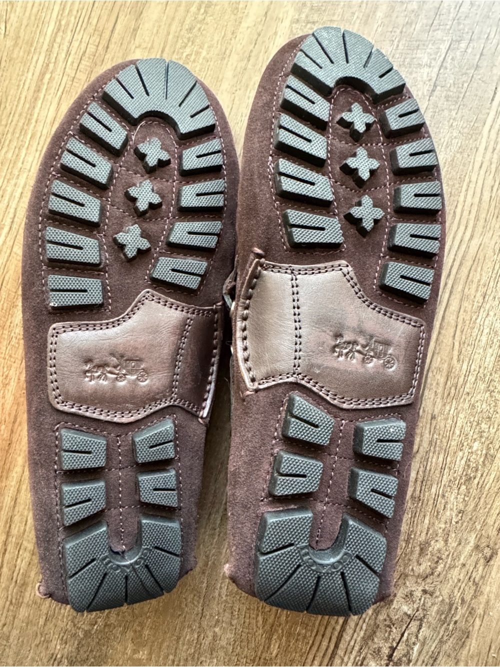 Coach Men's Brown Suede Slip-On Driving Loafers - Picture 4 of 6